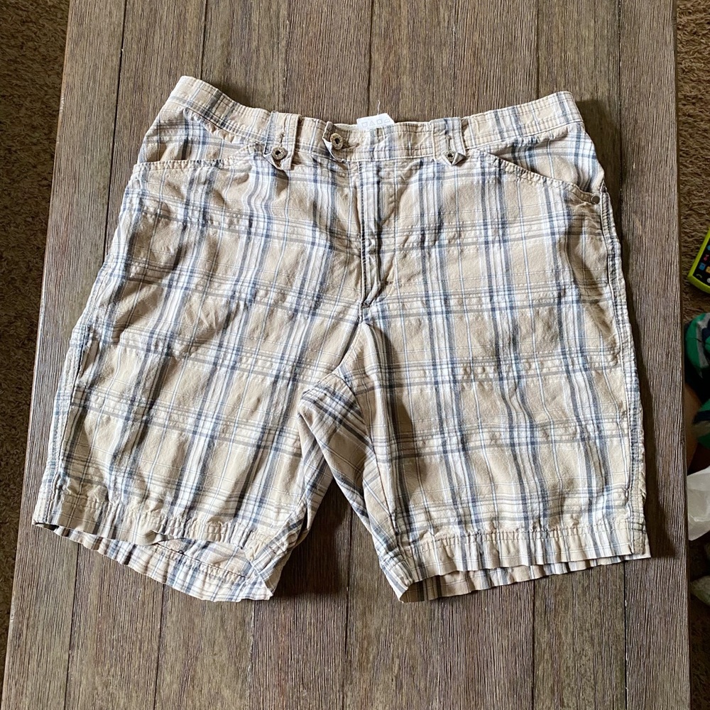Lee Petite plaid Bermuda shorts
